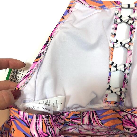 Salt+Cove Juniors' Hawaii Printed Tankini Swim Top - Picture 8 of 8